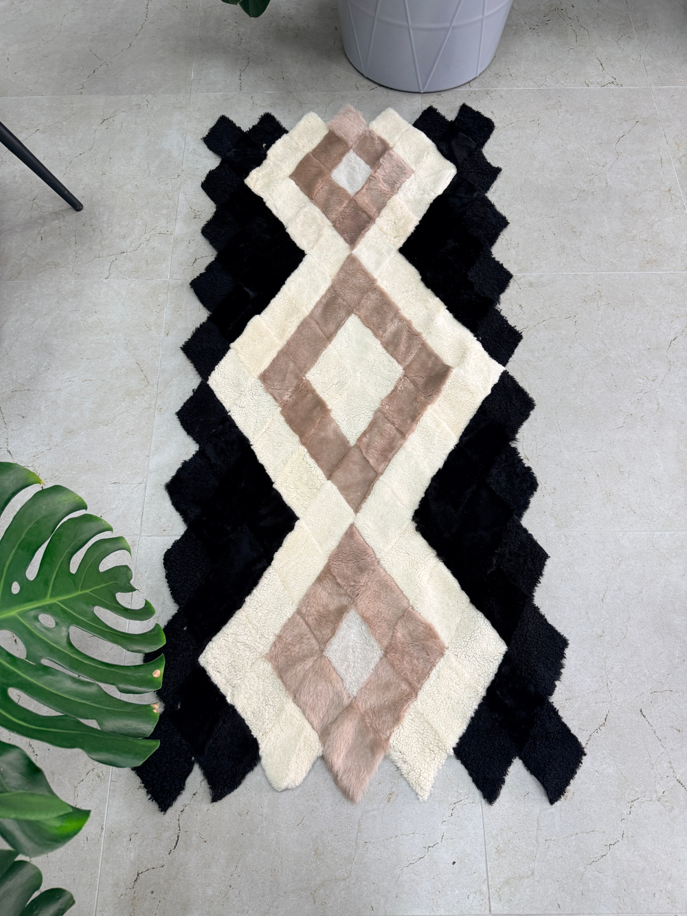 Покрывало меховое ковер из шкуры овчины