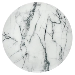 Набор кофейных столиков Bradex Home ов Tango белый мрамор с черными ножками