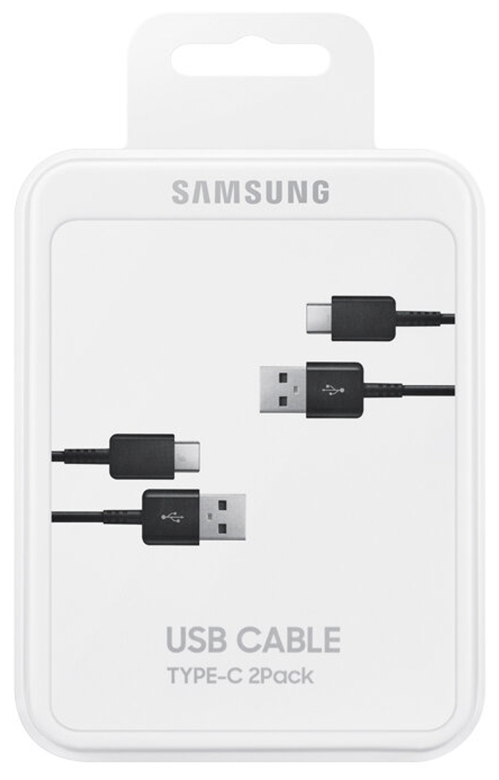 Комплект кабелей Samsung EP-DG930MBRGRU USB Type-C - USB 2.0, черный