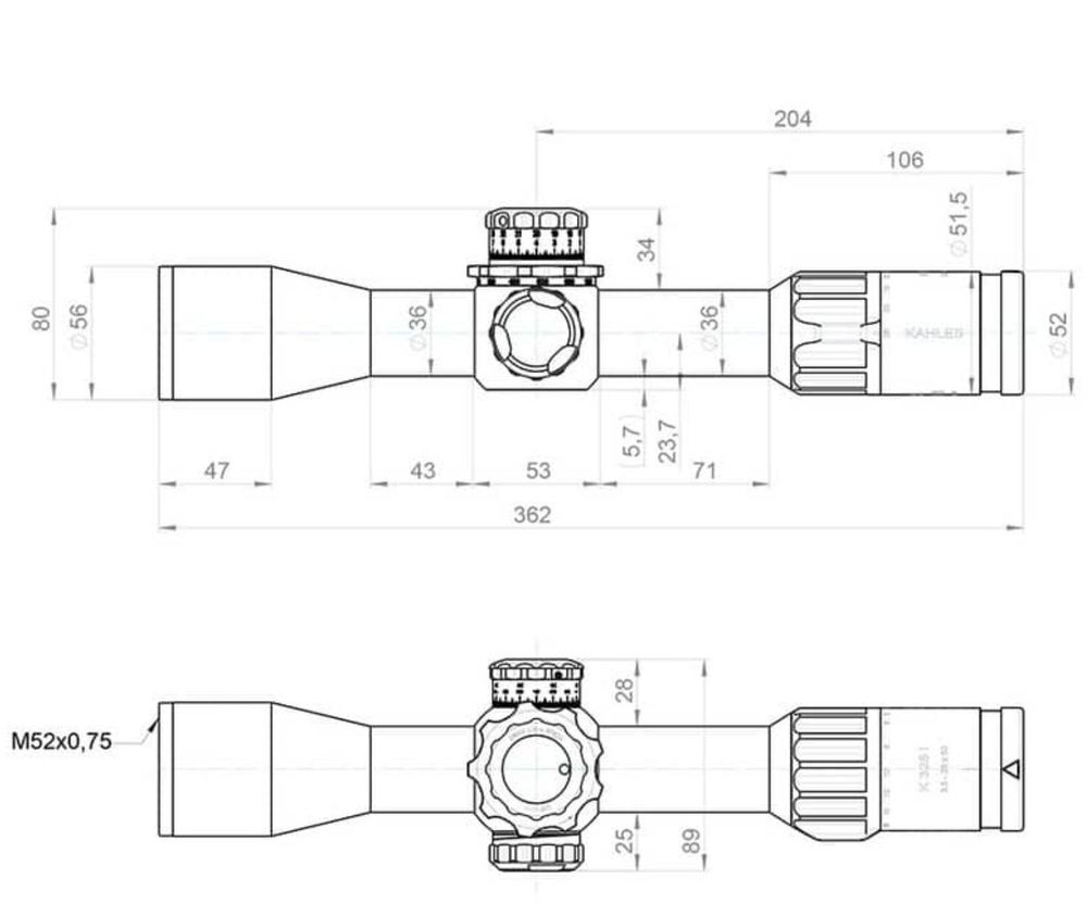 Оптический прицел KAHLES K328i 3-28x50 DLR CCW (LSW) SKMR4+
