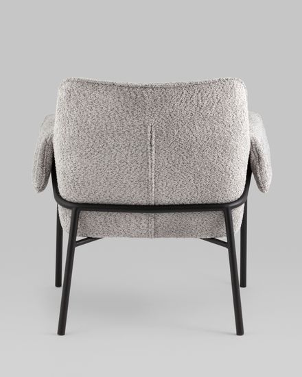 Кресло лаунж Aline альпака серый