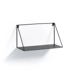 Настенная полка Upp металлическая черная