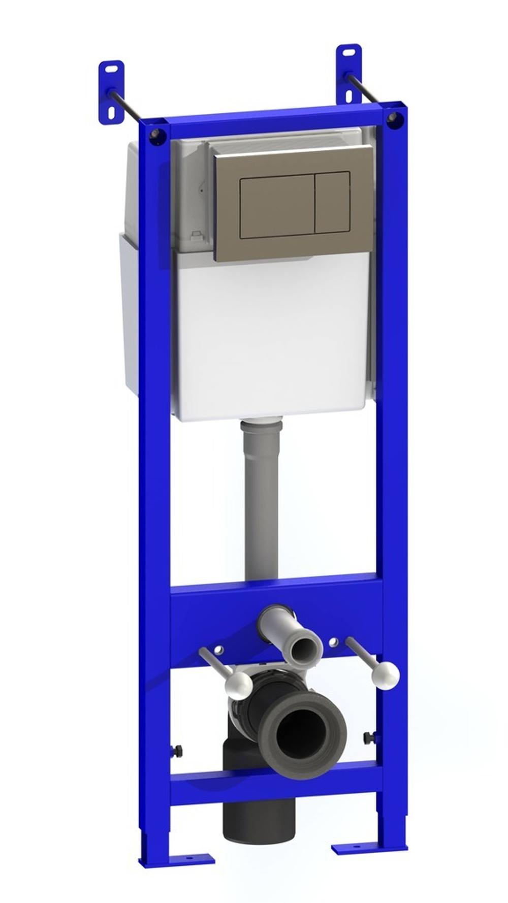 Система инсталляции УКЛАД для унитаза с кнопкой хром блестящий СИ 01.04.54.00.1