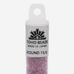 Японский бисер TOHO Round 15/0 (№6F), прозрачный матовый