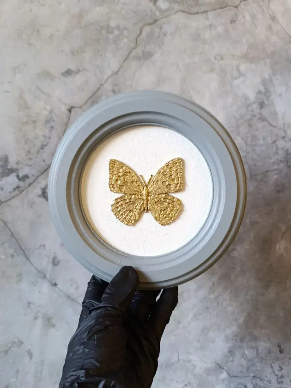 Панно 18 см. насекомые на стену для интерьера Бабочка