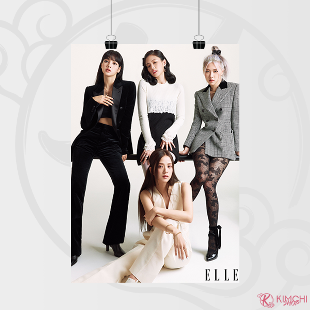 Постер А4 - BLACKPINK - Elle 2020