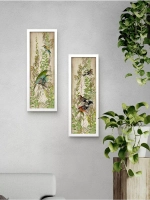 Комплект из двух картин на бумаге 18*50 см