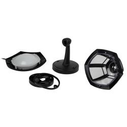 Садово-парковый светильник ЭРА ДБУ 07-8-005 Дели 1 черный 6 гранный настенный IP44 светодиодный 8Вт 3000K