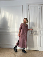 Платье кардиган какао 2