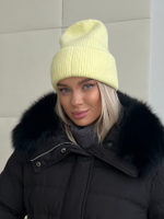 Пуховик Fresh миди с кулиской черный