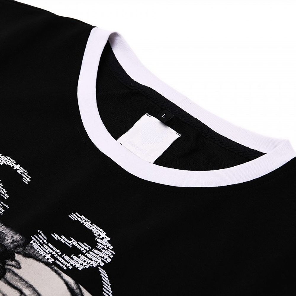 Футболка Heartz «Rays» Layered Kimono Black