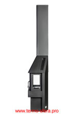 Камин БАВАРИЯ ТРИ СТЕКЛА черный