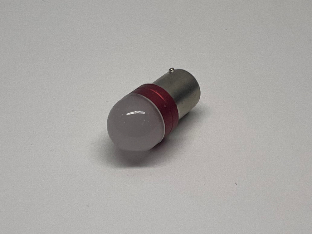 P21W, моргающие, красные, один контакт, 9-48В (за 1 шт.) -