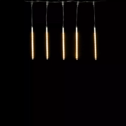 Гирлянда Тающие сосульки 5*0.3 м., 24V., 240 теплых белых LED ламп, коннектор, черный ПВХ, LTC (CCL240-10-1WW)