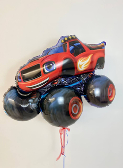 Шар-фигура, фольга, Вспыш и Чудо машинки/Blaze (AN), 31/86 см х 28/71 см,