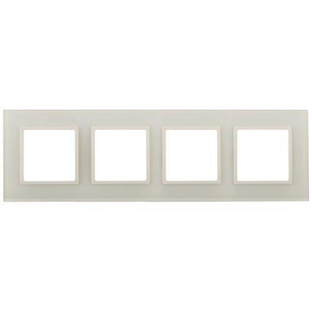 Рамка 4-м Elegance 14-5104-02 стекло слон. кость Эра Б0059173
