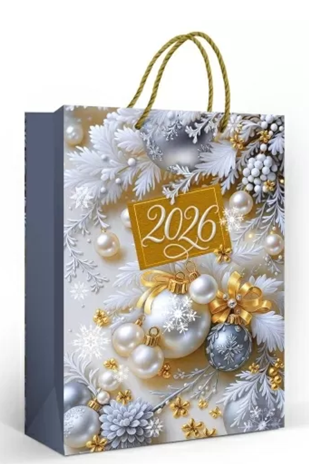 Пакет подарочный ламинированный ML "Серебряные шары" 10000562 (ТМ Хорошо)