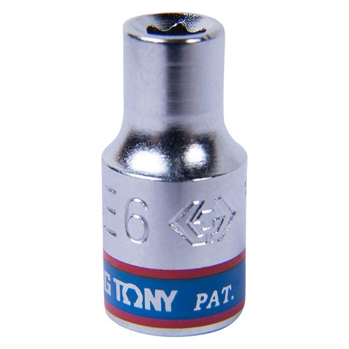 KING TONY (237506M) Головка торцевая TORX Е-стандарт 1/4", E6