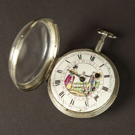 Карманные часы «LOUIS DE GOUMOIS » с изображением сцены «Свидание»