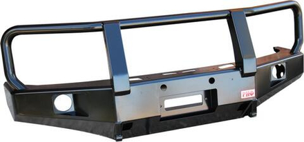 Бампер силовой передний Nissan Navara D40/Pathfinder R51 (2004-2009) с доп. фарами и защитной дугой РИФ