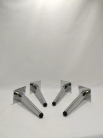 Ножки мебельные Серебро 200 мм