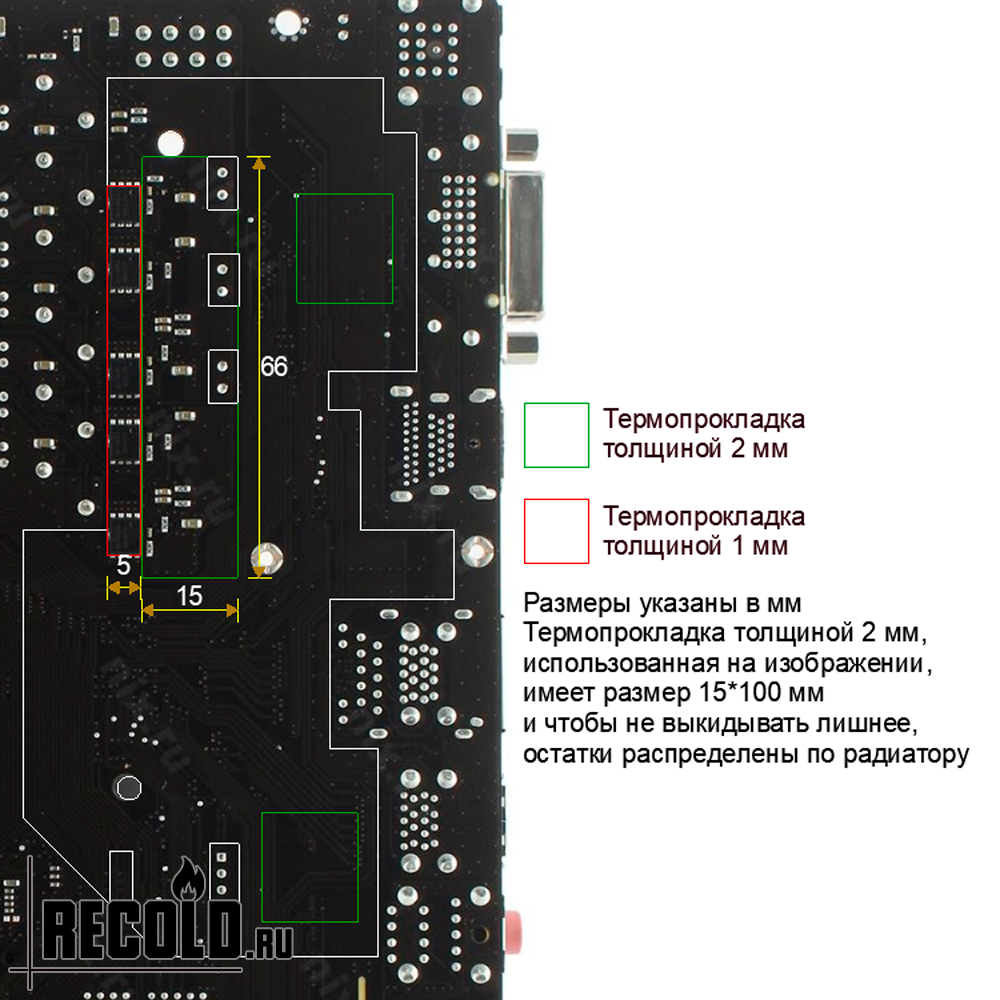 Радиатор VRM GIGABYTE B550M и A520M DS3H, B550M и A520M AORUS ELITE, B550M K