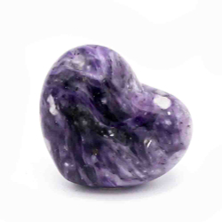 Сердце 35мм чароит 25.0