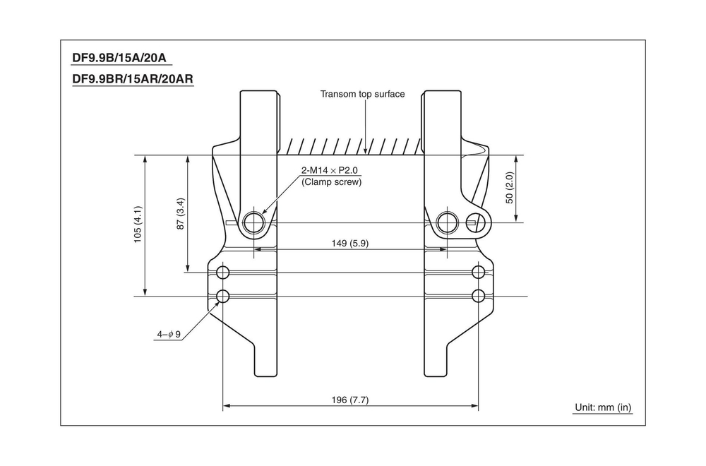 4х-тактный лодочный мотор SUZUKI DF20ARS
