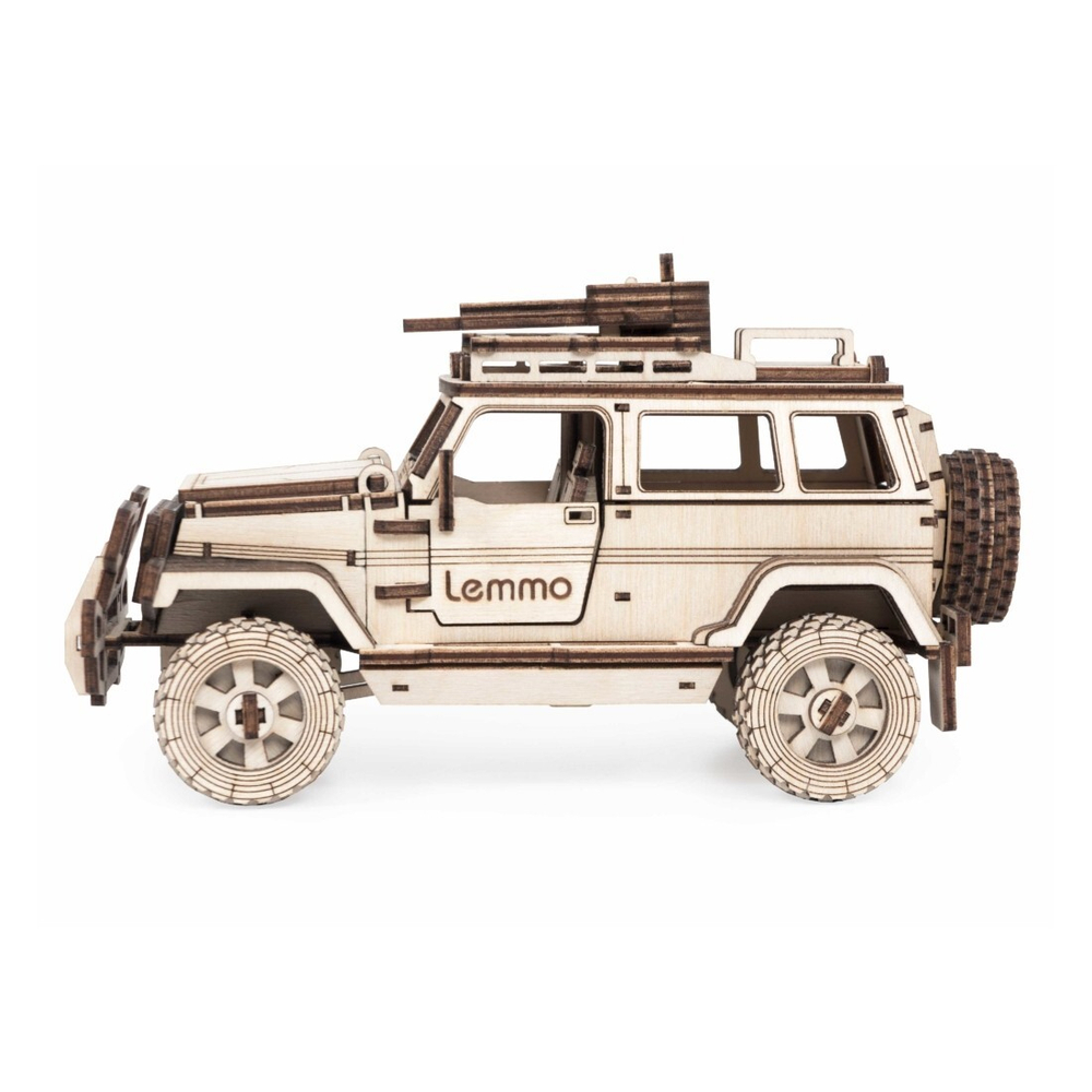 Деревянный конструктор Внедорожник БУЛАТ (Lemmo)