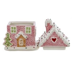 GAEM Конфетница "Пряничный дом", 400 мл, L10,5 W10,5 H16 см, 2в.