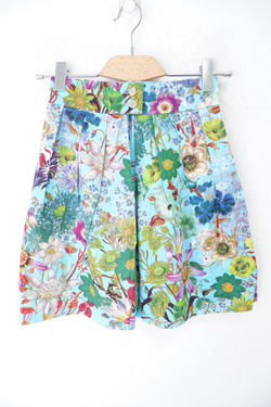 Юбка яркая с цветочным принтом 42 размер