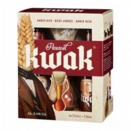 Bosteels Pauwel Kwak (4х0.33л.+ бокал с дерев. подставкой)
