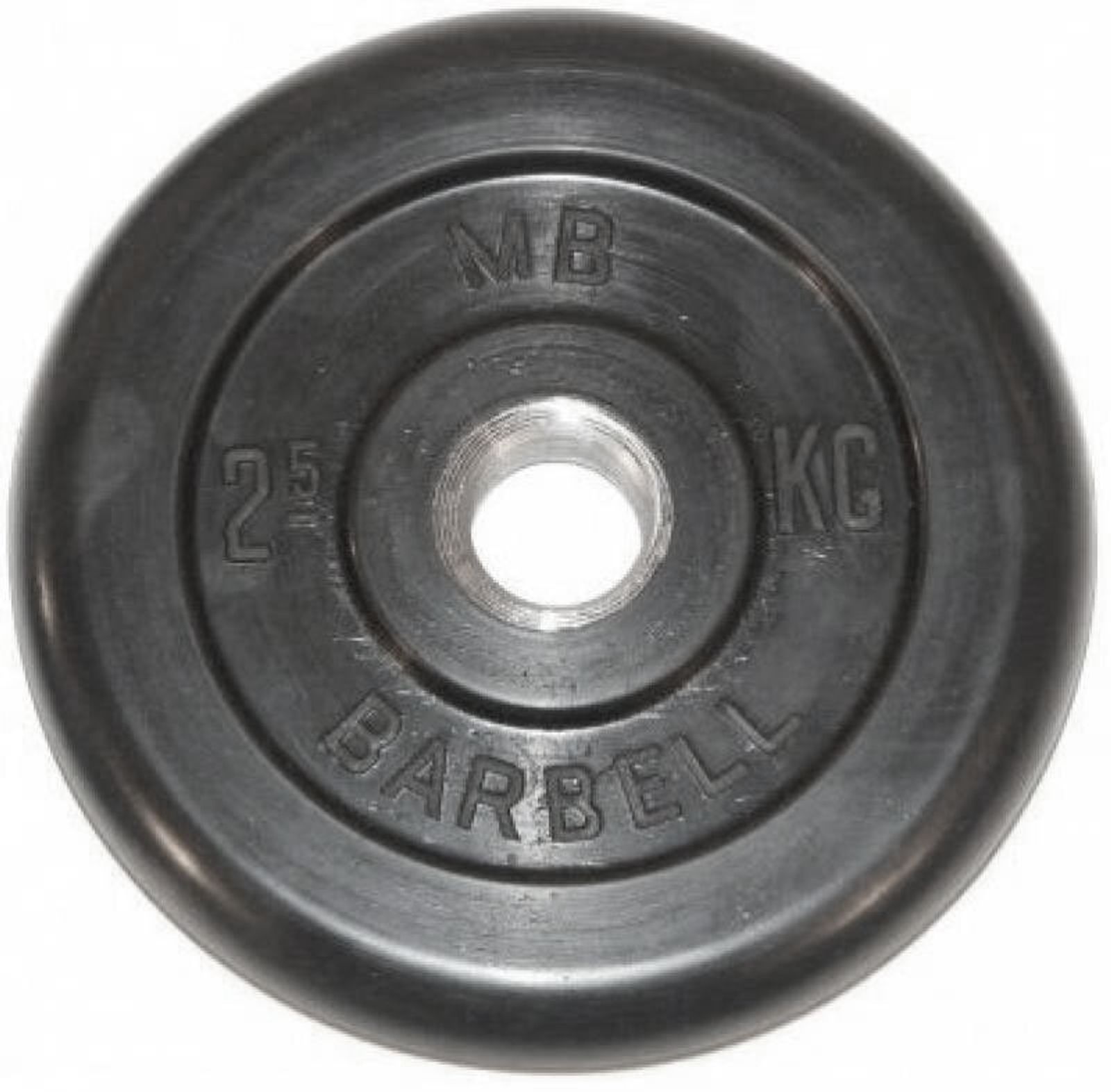 Диск обрезиненный BARBELL MB (металлическая втулка) 2.5 кг / диаметр 31 мм фото №1