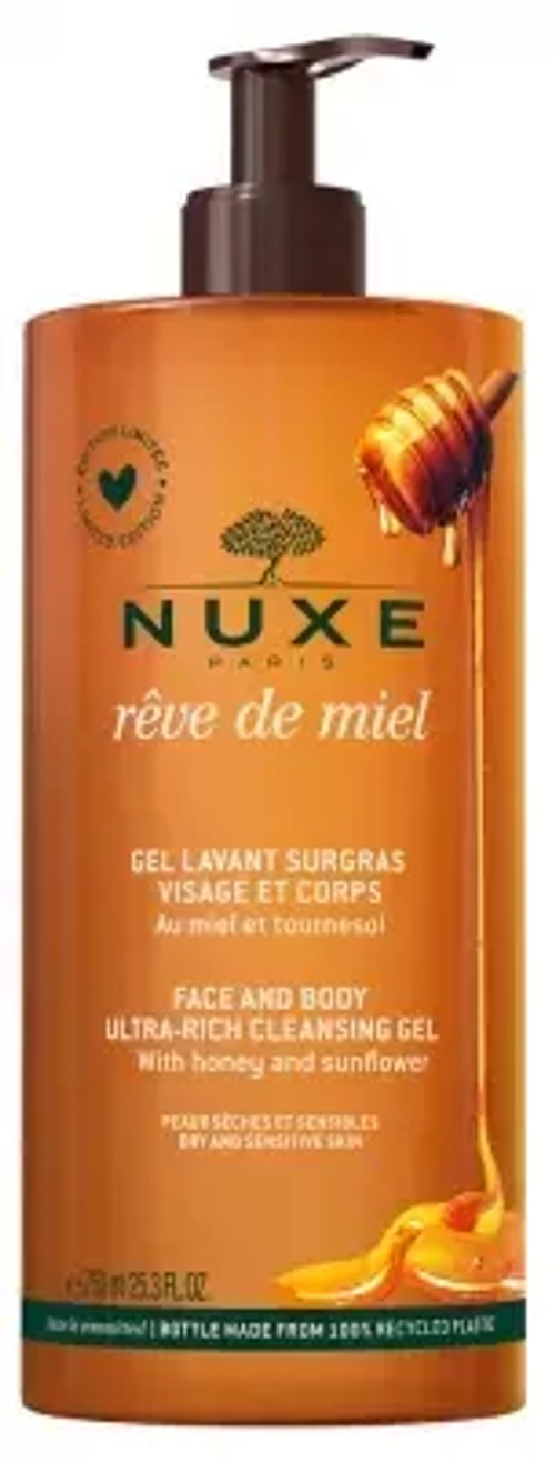 Гель для душа Rêve de Miel Nuxe, 750 мл