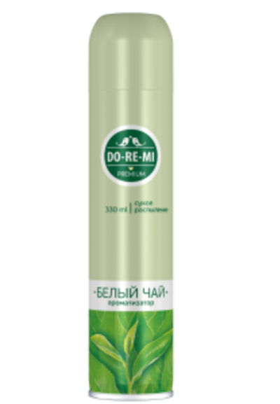 Освежитель воздуха ДО-РЕ-МИ Премиум Белый чай (сухое распыление)330 мл.