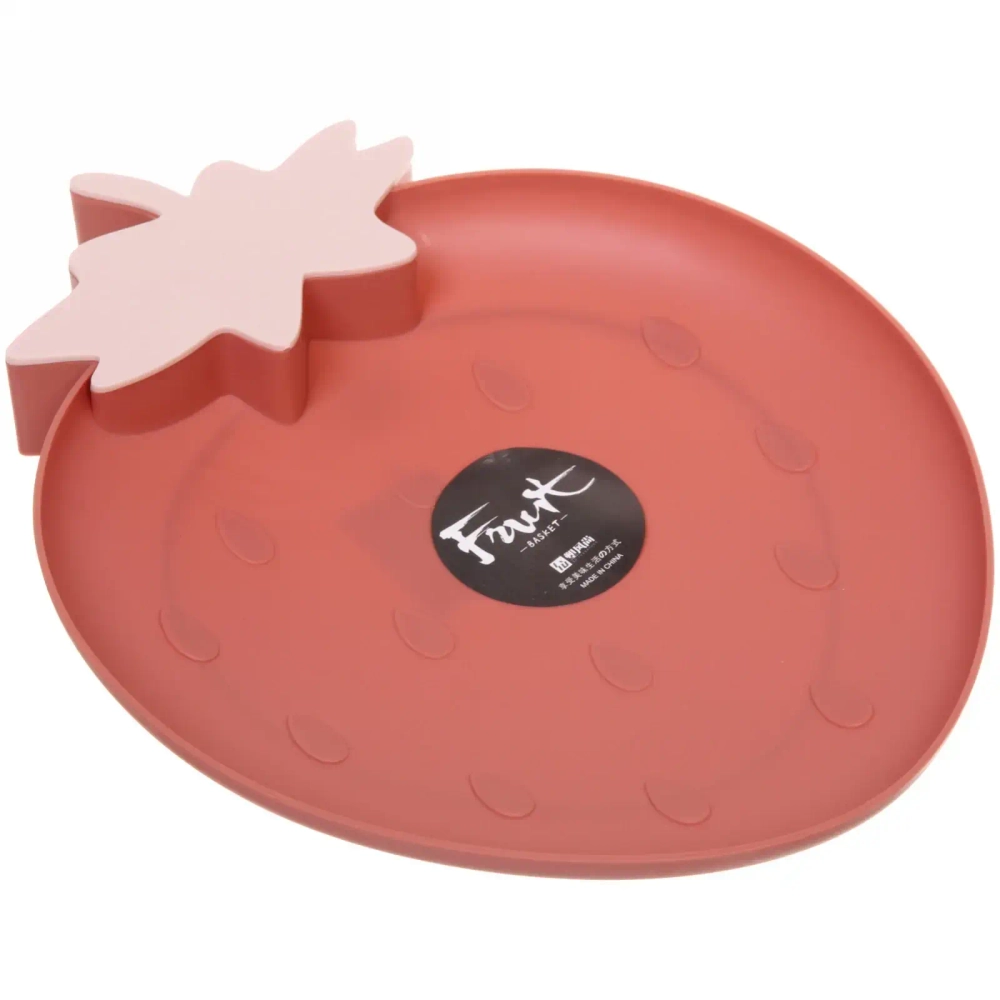 Блюдо пластиковое сервировочное «Клубника» 27*21см