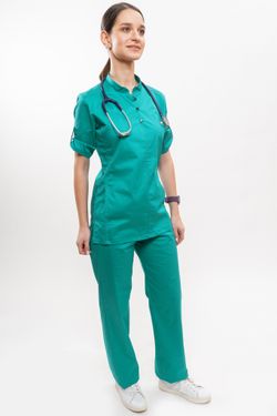 Медицинский топ Доктор Чехов, арт.5131 Teal Blue