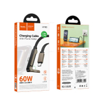 Hoco U150 Exquisite 60W зарядный дата кабель Type-C на Type-C