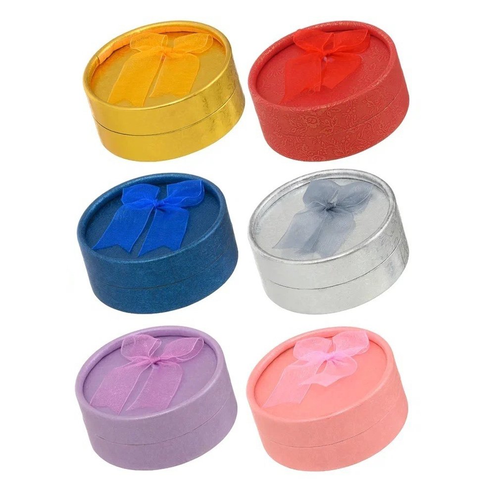 Подарочная коробка Basir, круглая с крышкой, размер 8*3.5 см, ассорти