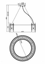 Подвесной светильник Maytoni MOD036PL-12N