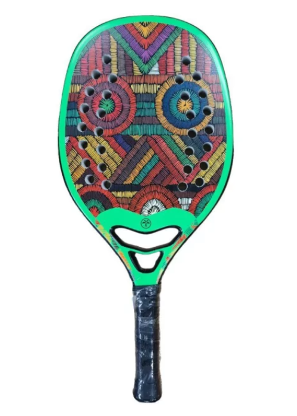 Новая восстановленная Ракетка Samsara 1.3 Green Turquoise с Итальянским нанесением "Glipper"