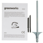 Лобзик аккумуляторный GREENWORKS GD24JS 24В,100мм-дер.,8мм-сталь,б/щ,без АКБ и ЗУ (3601407)