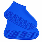 Многоразовые бахилы синие Shoescondom (толстый силикон)