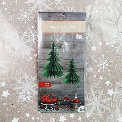 Фигура бум Елка зеленая 20-30см 2шт/G