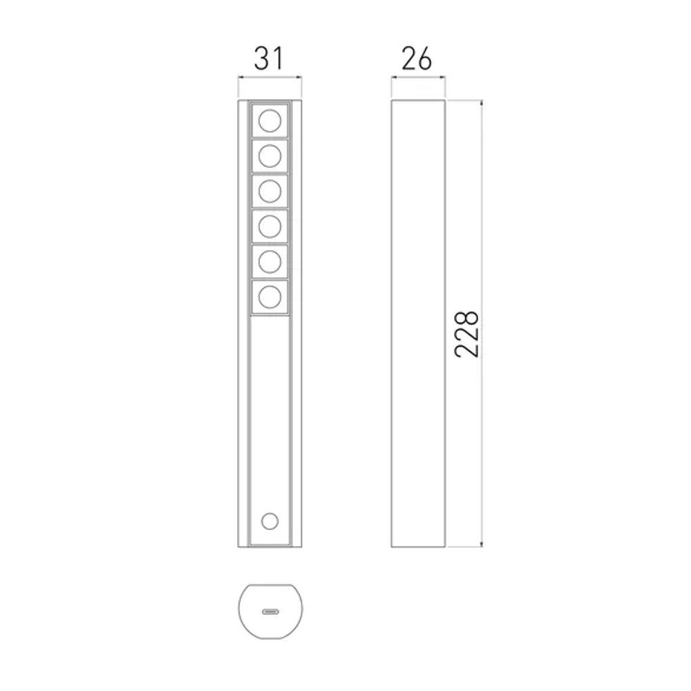 Светильник SP-ARTE-SIX-L227-3W Day4000-MIX (BK, 32 deg, 5V, 1A) (Arlight, IP20 Металл, 2 года) 041448
