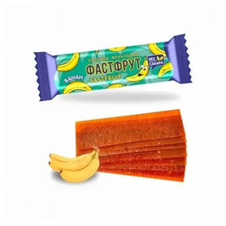 Пастила фруктовая Фастфрут без сахара Банан 1 кг