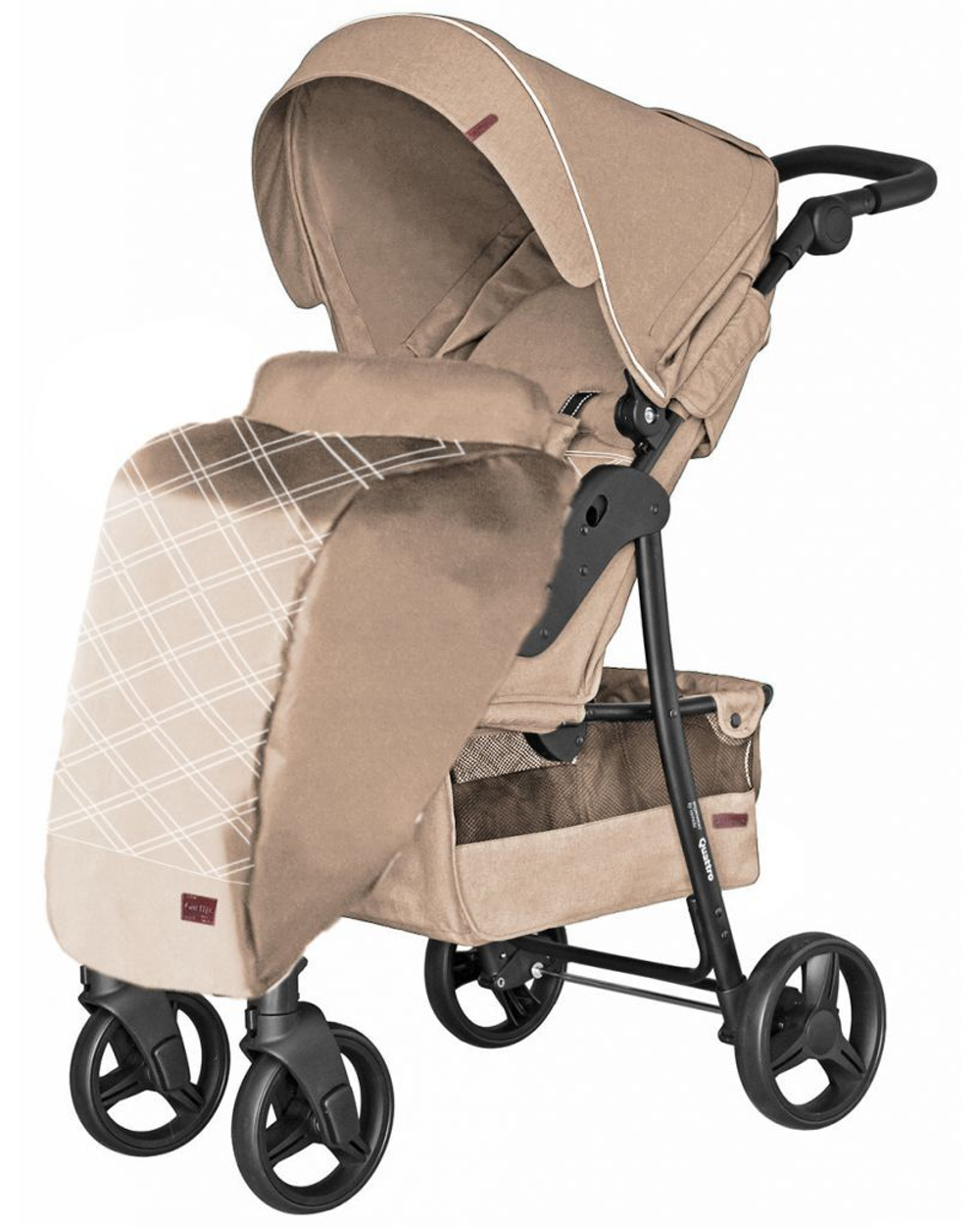 Коляска прогулочная Carrello Quattro 2021 CRL-8502/3, Frost Beige (Бежевый)