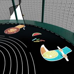 Батут UNIX Line SUPREME GAME 16 ft зеленый, синий)