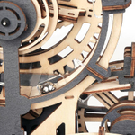 Марбл-трасса ночной город LGA01 от ROKR - Деревянный конструктор, сборная механическая модель, 3D пазл, трасса для шариков