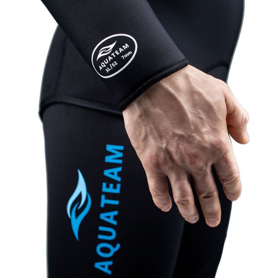 Гидрокостюм AquaTeam Hunter из неопрена Heiwa 9 мм Черный